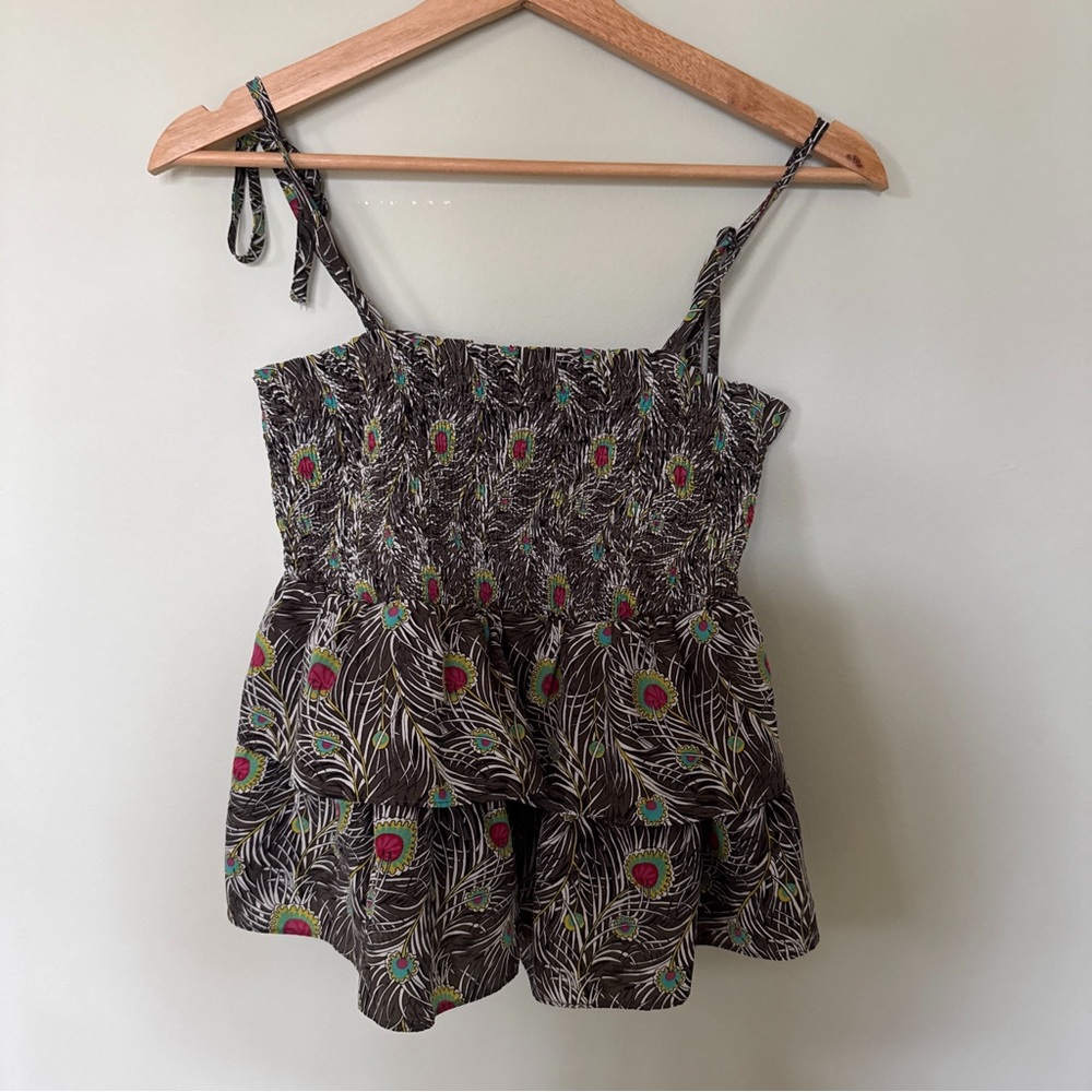 Liberty of London for Target green peacock Camisole - Picture 2 of 6